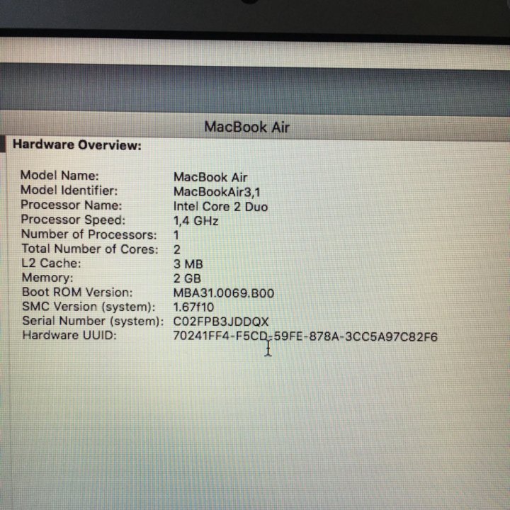 MacBook Air Late 2010 11“