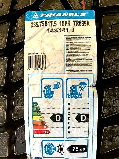 Triangle 235/75R17.5 TR689A 18PR новые шины