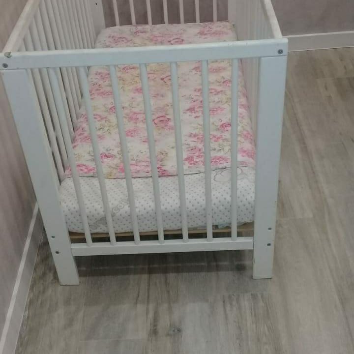 Детская кроватка белая с матросом