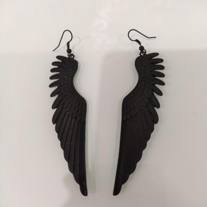 Серьги крылья