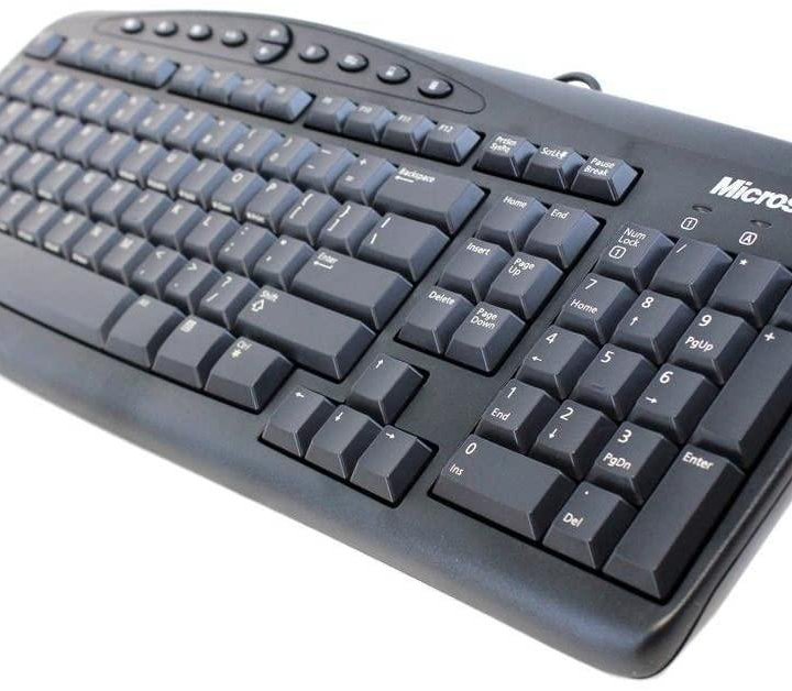 Клавиатура Microsoft Wired 500 чёрная разъем PS/2