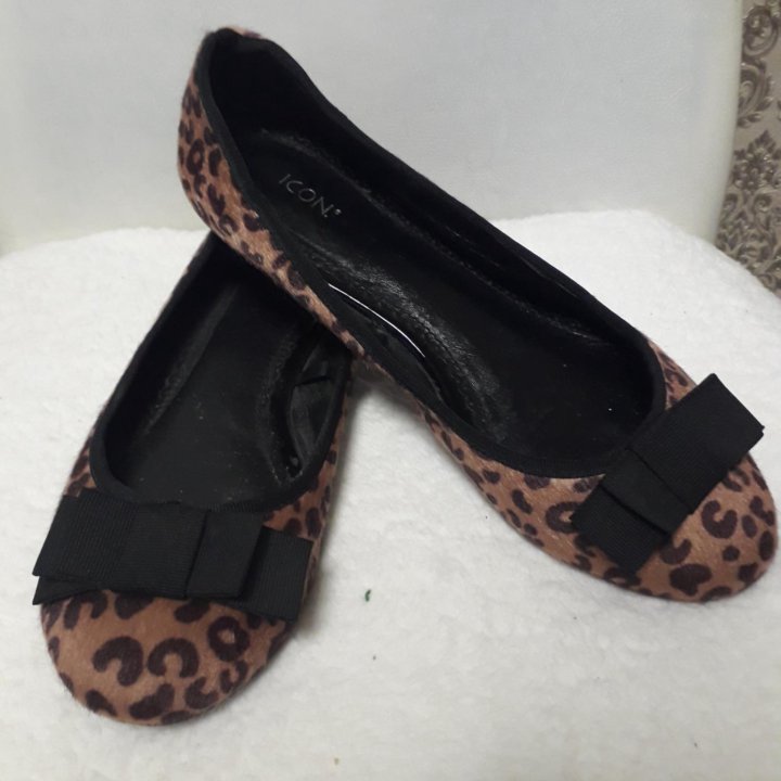 Балетки под леопарда,39 р.