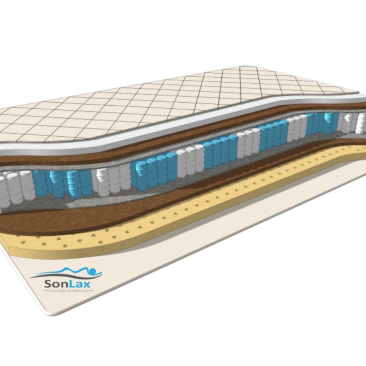 Матрас новый независимые пружины кокос латекс