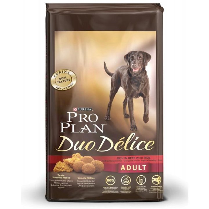 ProPlan Duo Delice 10 кг. Корм для собак, говядина