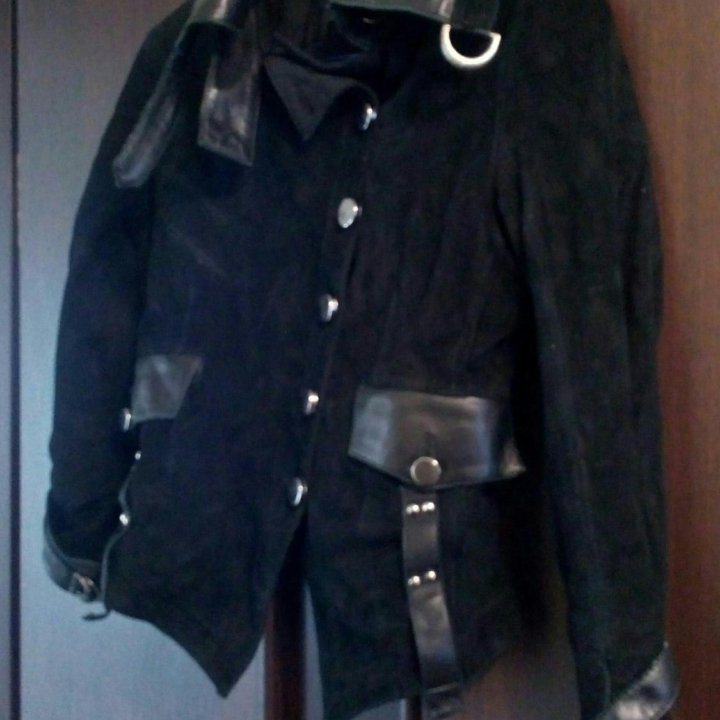Куртка Италия, кожа, (замша) комбинированная