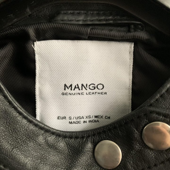 Куртка кожаная Mango XS