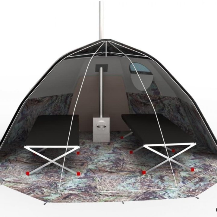 Новая палатка Алтай-2 диаметр 3.40м