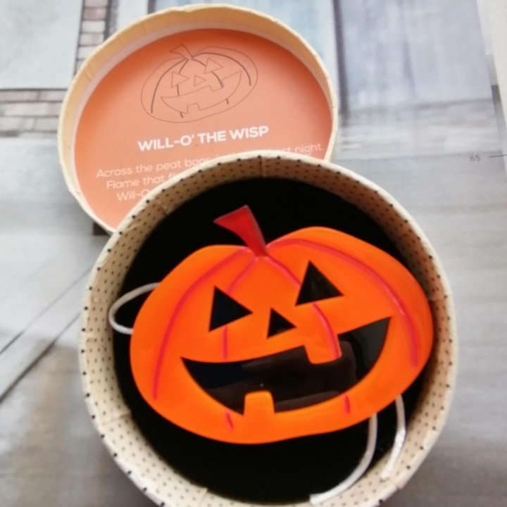 Брошь тыква