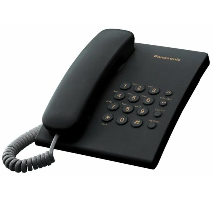 Проводной телефон panasonic KX-TS2350RUB, чёрный