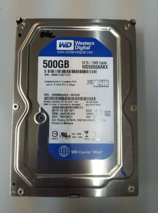 SATA 6Gb/s HDD 500GB Western Digital WD5000AAKX