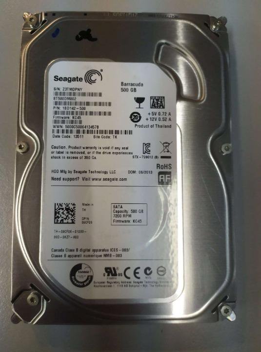 SATA 6Gb/s HDD 500GB Seagate ST500DM002