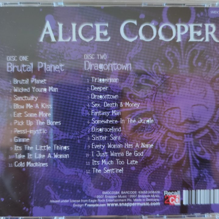 CD Alice Cooper, 1991, 2000, 2001