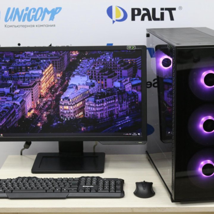 ПК на Ryzen 5 3600 и 1080 + Монитор BenQ 144Гц