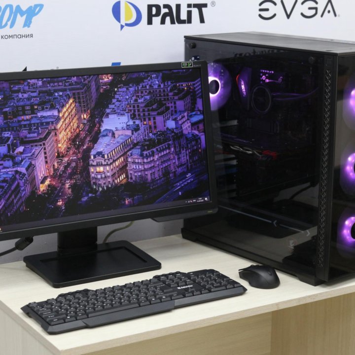 ПК на Ryzen 5 3600 и 1080 + Монитор BenQ 144Гц