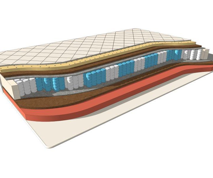 Матрас новый независимые пружины кокос латекс
