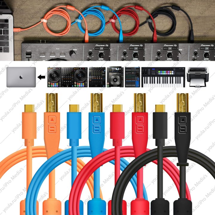 Кабель USB-C / USB-B DJTT Chroma Cables (Новый)