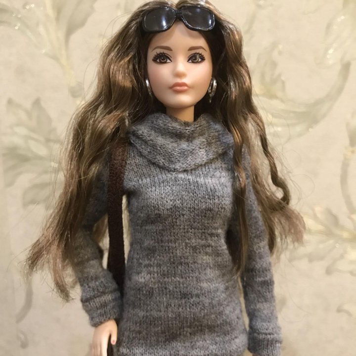 Барби серый свитер The Barbie Look sweater dress