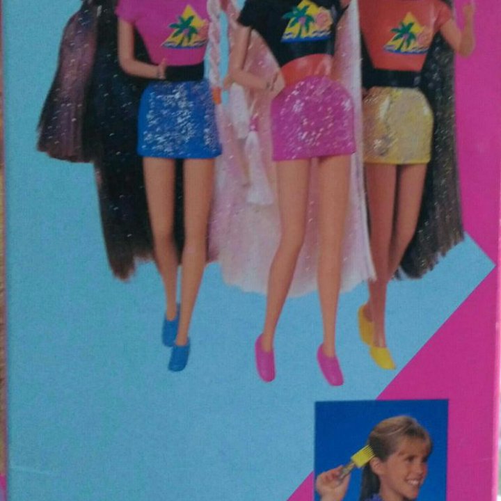 Барби Barbie Glitter Hair nrfb 1993г Mattel