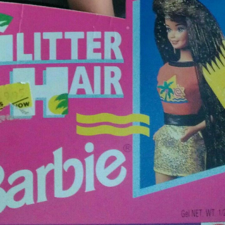 Барби Barbie Glitter Hair nrfb 1993г Mattel