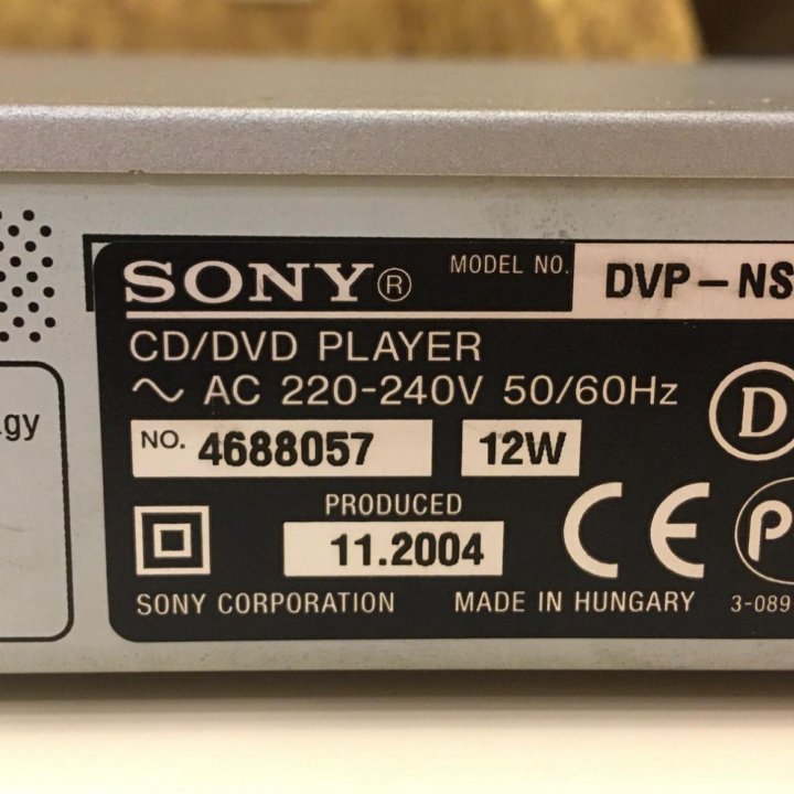 DVD Sony DVP-NS 585 P