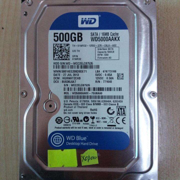 Western Digital 500Gb 7200RPM SATA 2