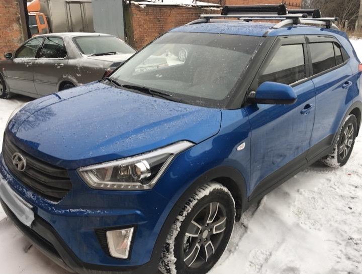 Багажник на рейлинги Hyundai Creta