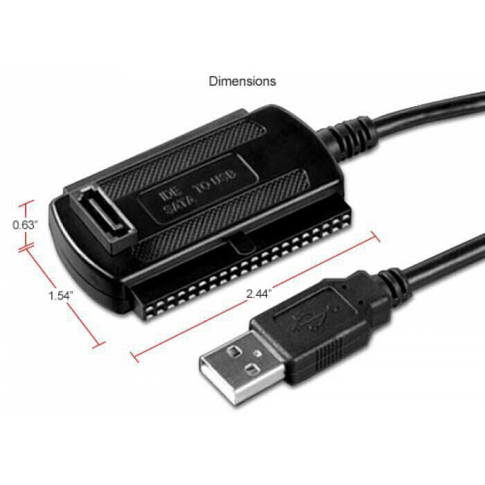 Переходник USB - SATA, IDE, 2.5 3.5