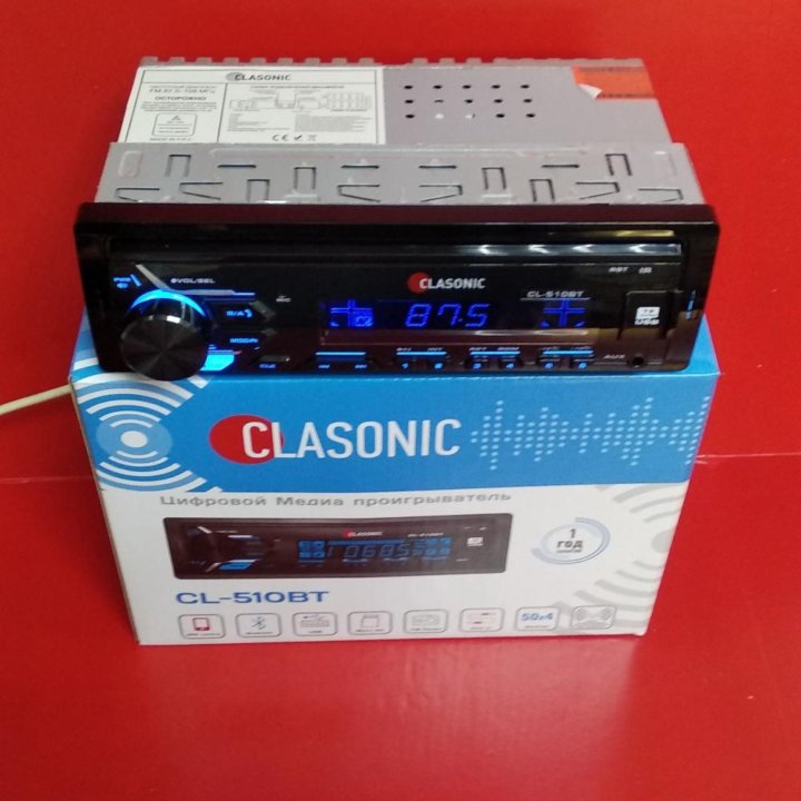 Оригинальная 1Din магнитола Clasonic CL-510BT