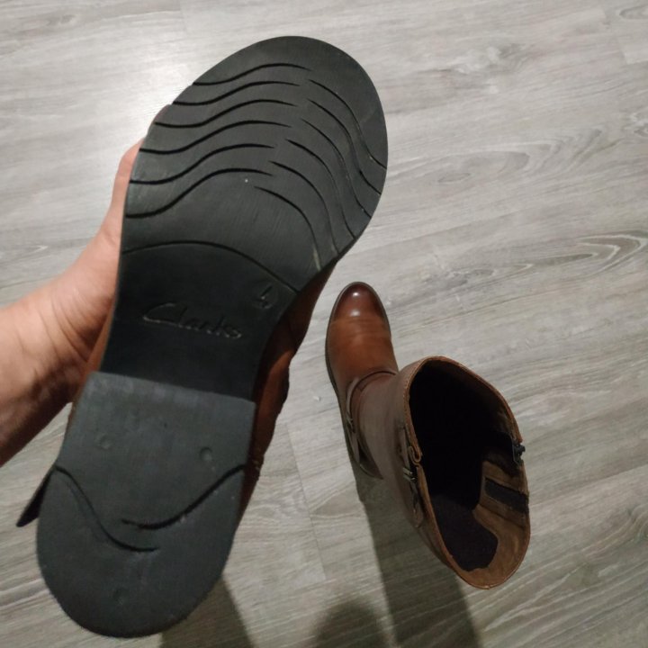 Сапоги Clarks Германия натуральная кожа