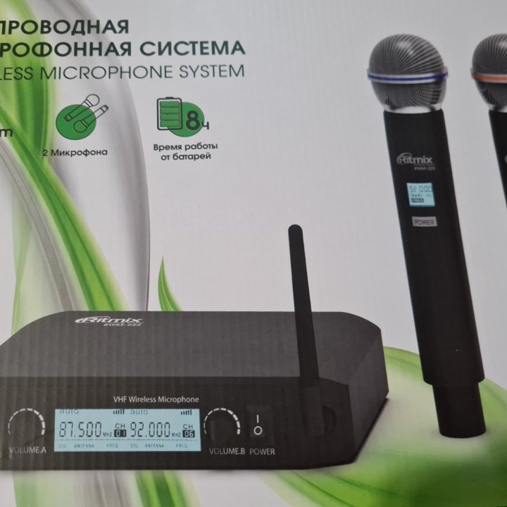 Микрофон беспроводной Ritmix , 2шт