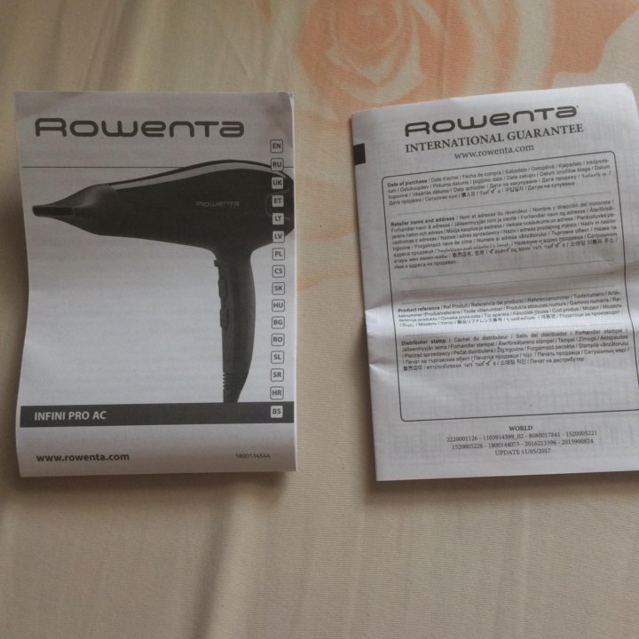 Профес. Фен Rowenta Infini Pro CV8730 с ионизацией