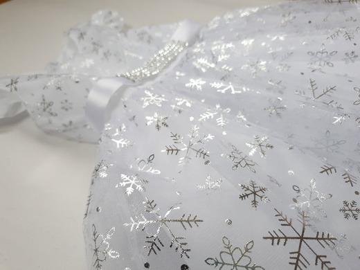 Платье нарядное белое для Снежинки 92-116 см