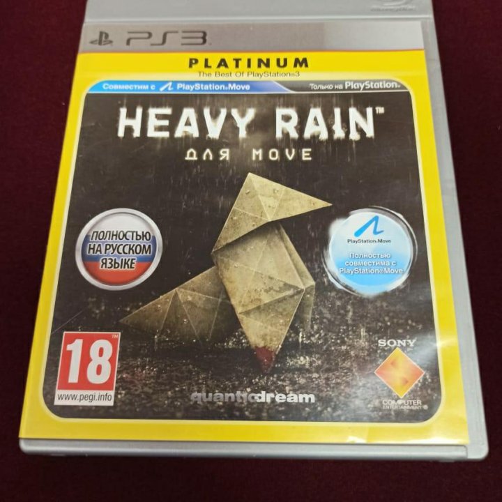 Диск на пс3. Heavy rain.