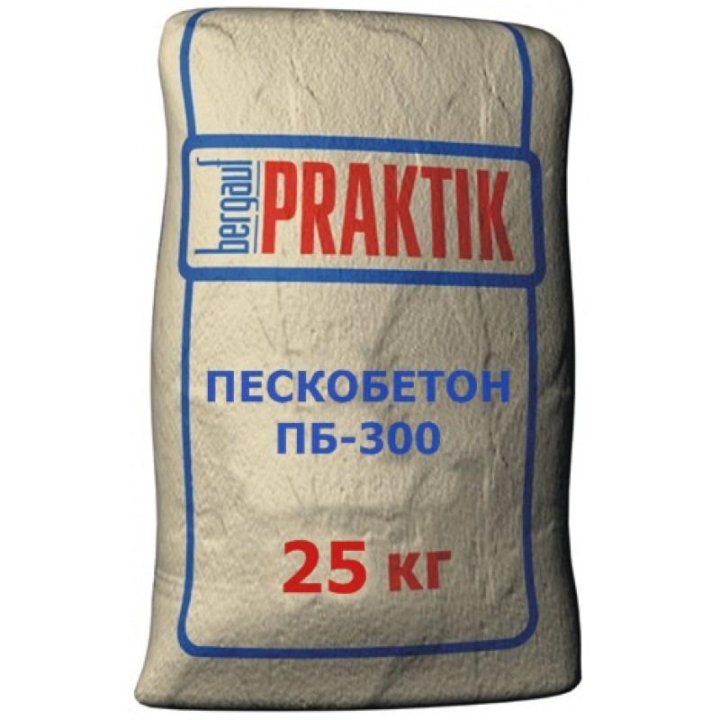 Пескобетон Бергауф Praktik М-300, 25кг