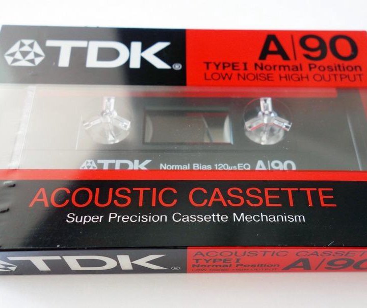 TDK - A 90 - Acoustic Cassette - Type I - Кассета