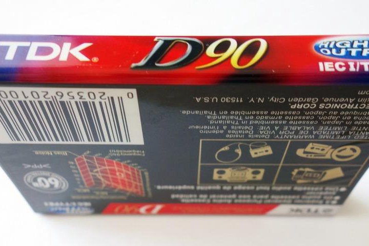 TDK - D90 - Type I - High Output- Кассета