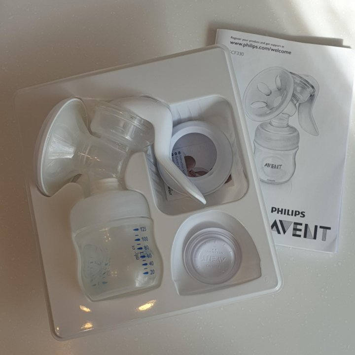 Тихий, ручной молокоотсос PHILIPS AVENT