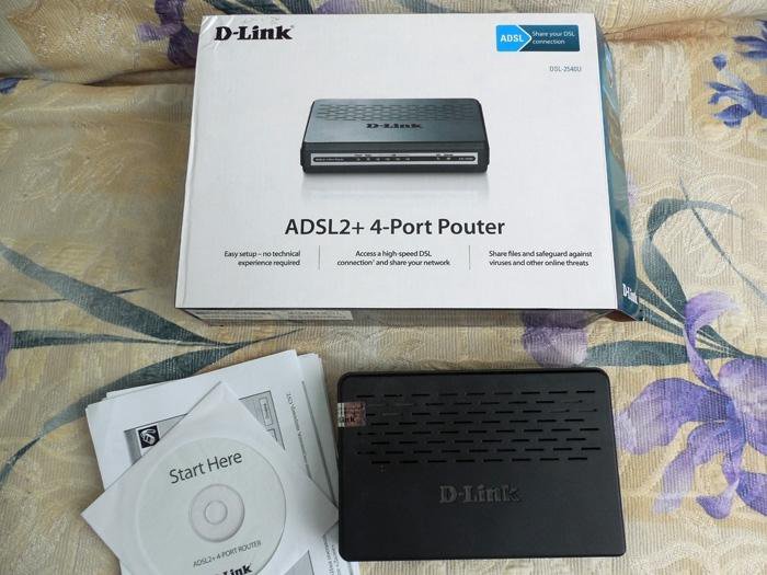 Роутер D Link DSL-2640U adsl 2 + 4 Port