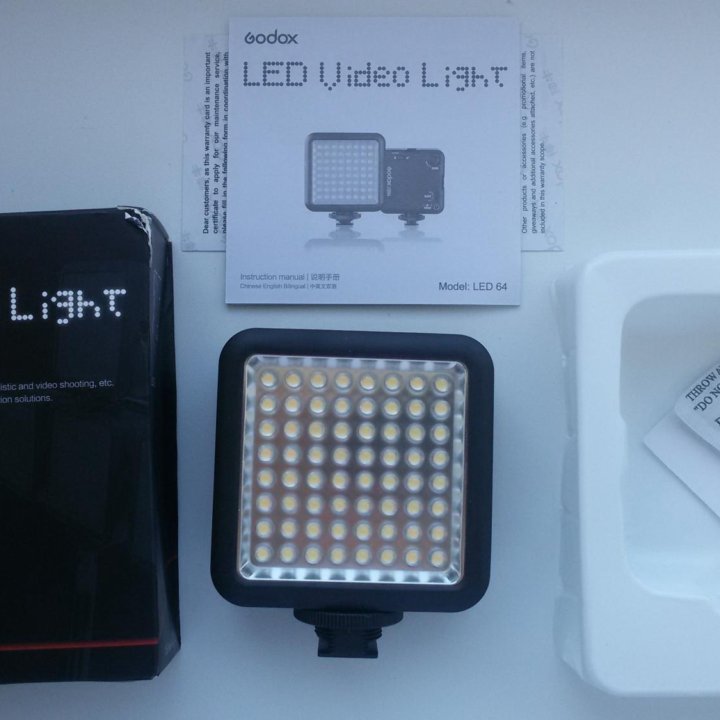 Свет для съемки godox led64 led 64 накамерный