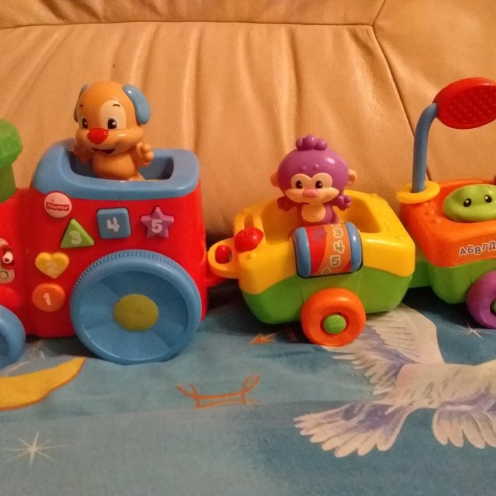 Паровозик Учёного Щенка Fisher Price