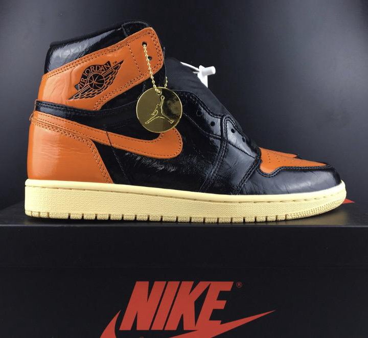 Air Jordan 1 Shattered Backboard 3.0 Black orange