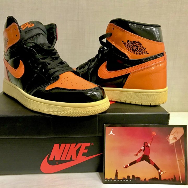 Air Jordan 1 Shattered Backboard 3.0 Black orange