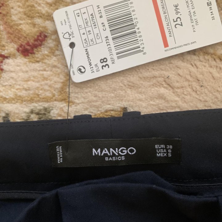 Новые брюки MANGO 38р