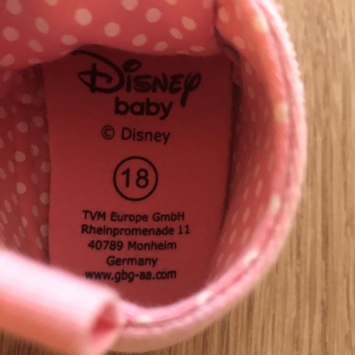 Кроссовки Disney baby 18 р.