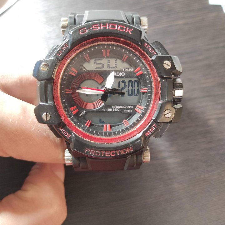 Часы G-Shock Gwp-1000 Protection Black Red Premium