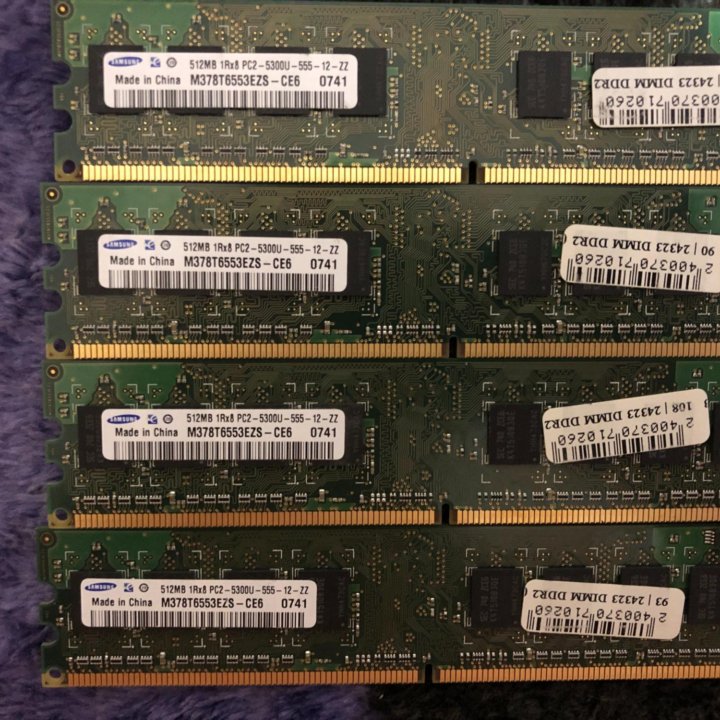 Оперативная память DDR2 Samsung и NCP PC-5300