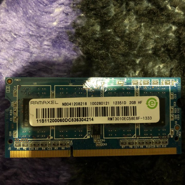 Модуль памяти so-dimm Ramaxel DDR3 2gb (PC-10600)