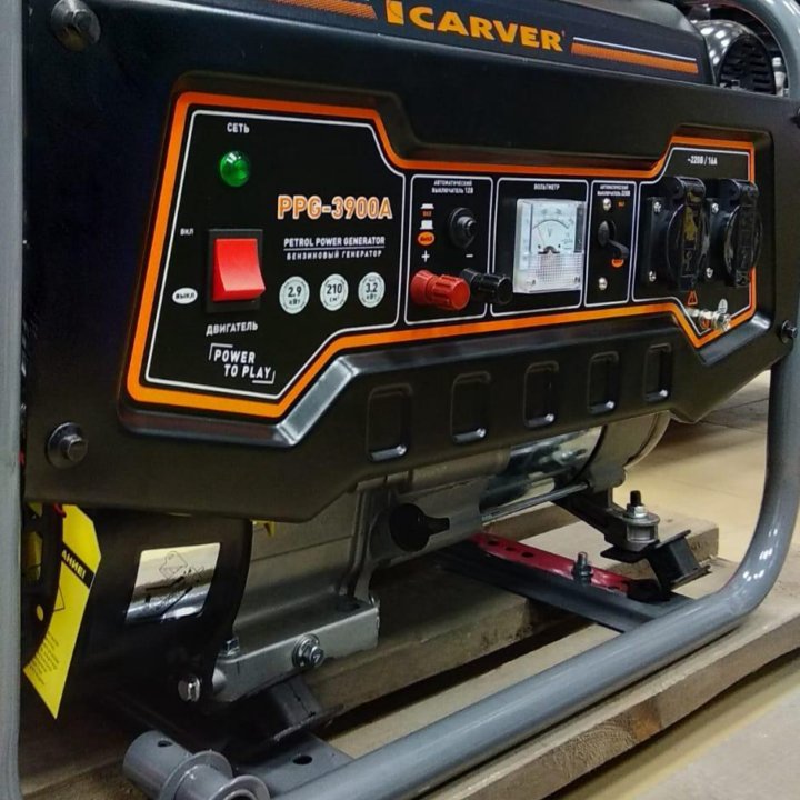 Бензиновый генератор CARVER PPG- 3900А 220/12 в