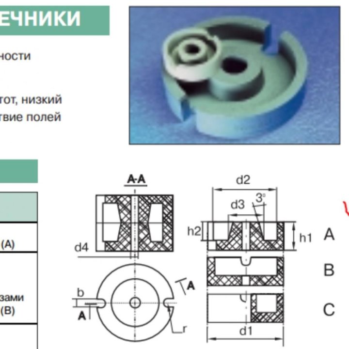 Чашка ферритовая Ч 48.