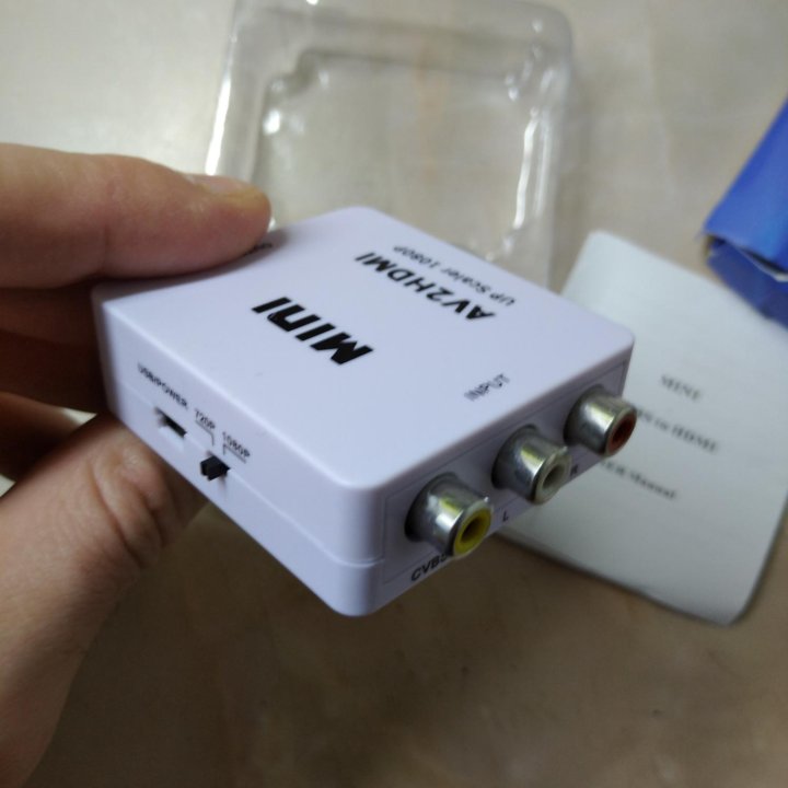 Переходник, конвертер, адаптер с RCA-видео на HDMI